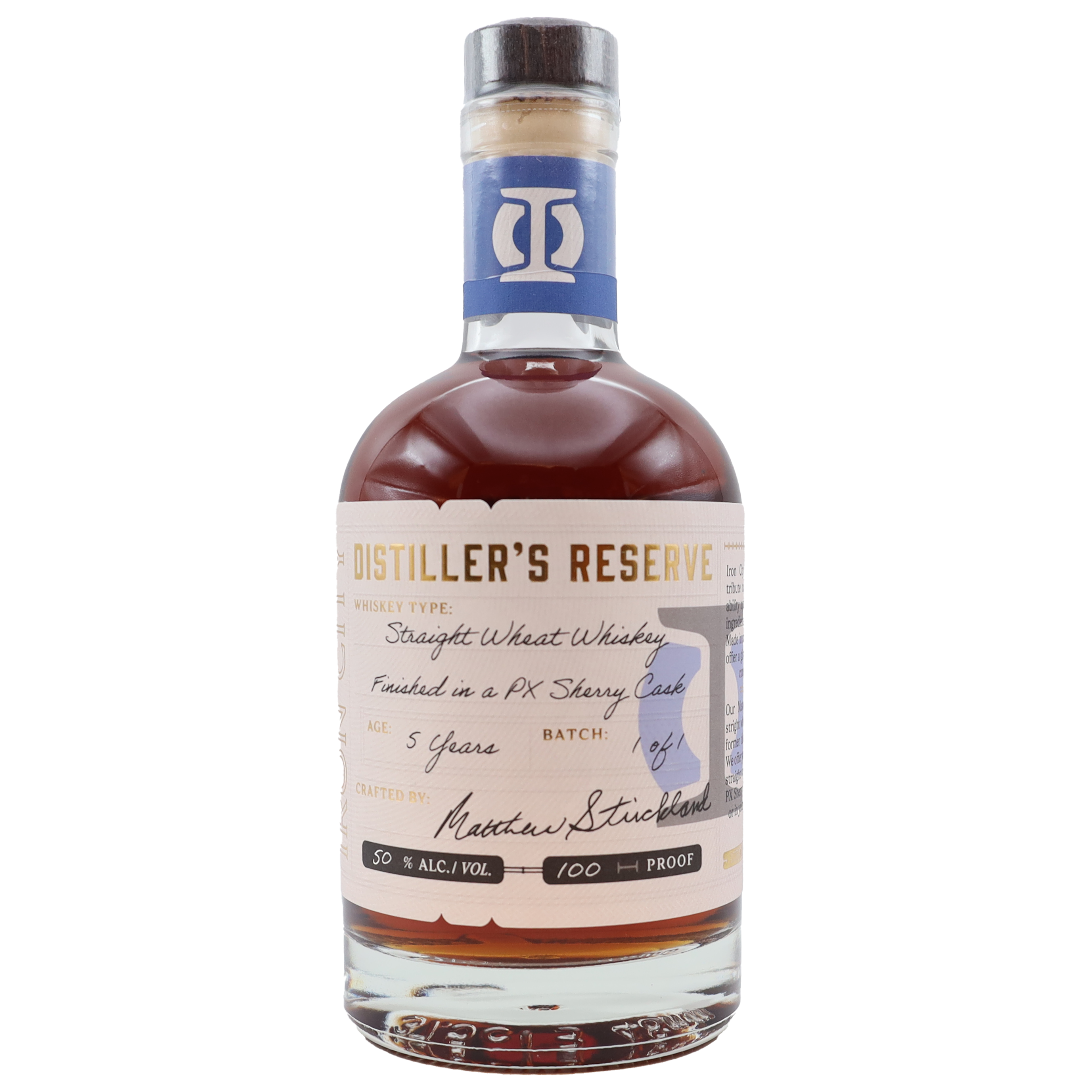 Iron City Distilling Iron City Distiller's Reserve Straight Wheat Whiskey Finished in PX Cask